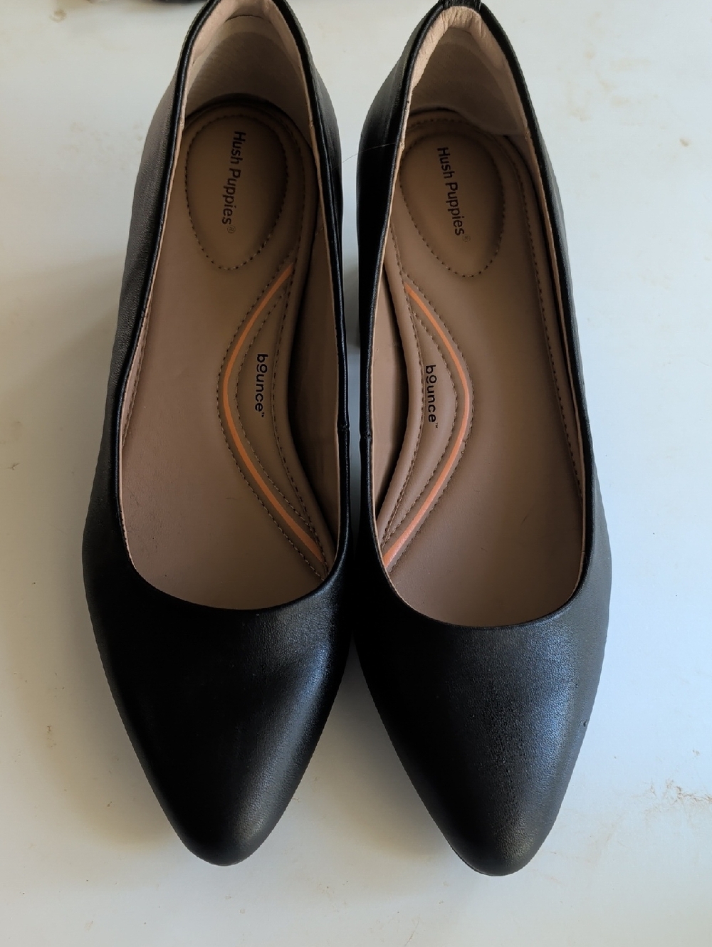 Hush Puppies Women's Black Bounce Block Heel Shoes